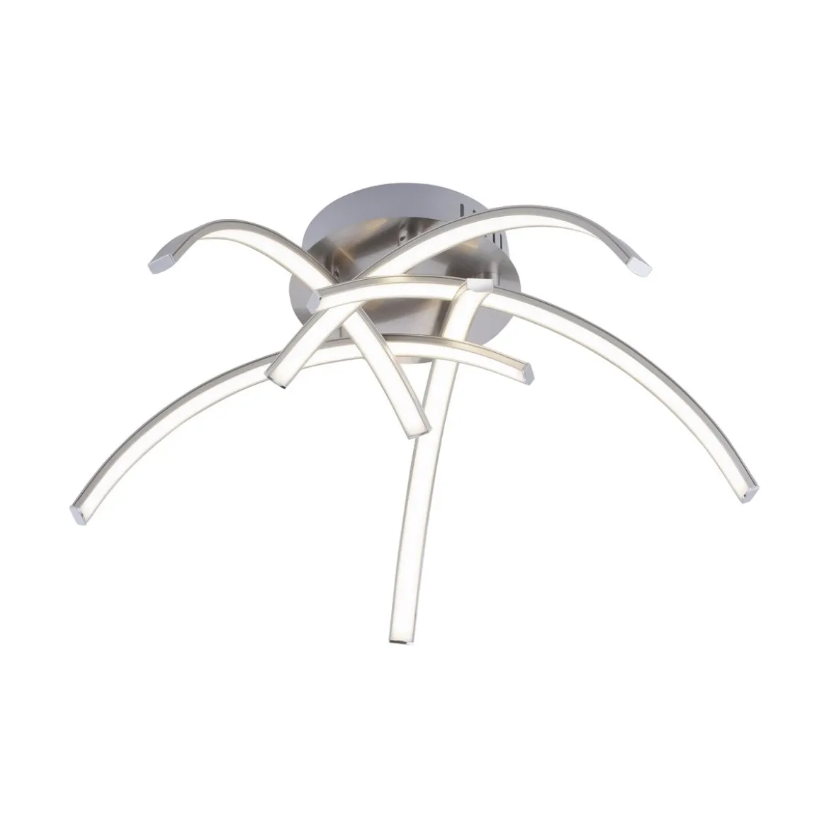 JUST LIGHT 15340-55 LED Deckenleuchte VALERIE 5-flammig stahl 3000K