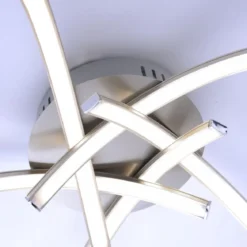 JUST LIGHT 15340-55 LED Deckenleuchte VALERIE 5-flammig stahl 3000K