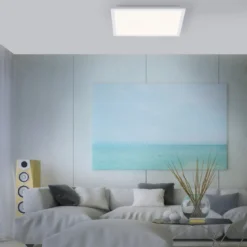 JUST LIGHT 14471-16 LED Panel FLEET mit Bewegungsmelder weiß 445x445mm 4000K