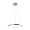JUST LIGHT 11522-12 LED Pendelleuchte Circle 39cm 3000K Gold