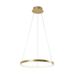JUST LIGHT 11522-12 LED Pendelleuchte Circle 39cm 3000K Gold