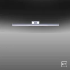 JUST LIGHT 11133-17 LED Spiegelleuchte chromfarbig glänzend schmal 60cm 4000K