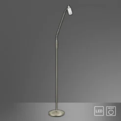 JUST LIGHT 11938-55 LED Stehleuchte 1-flammig 3000K GU10 Stahl