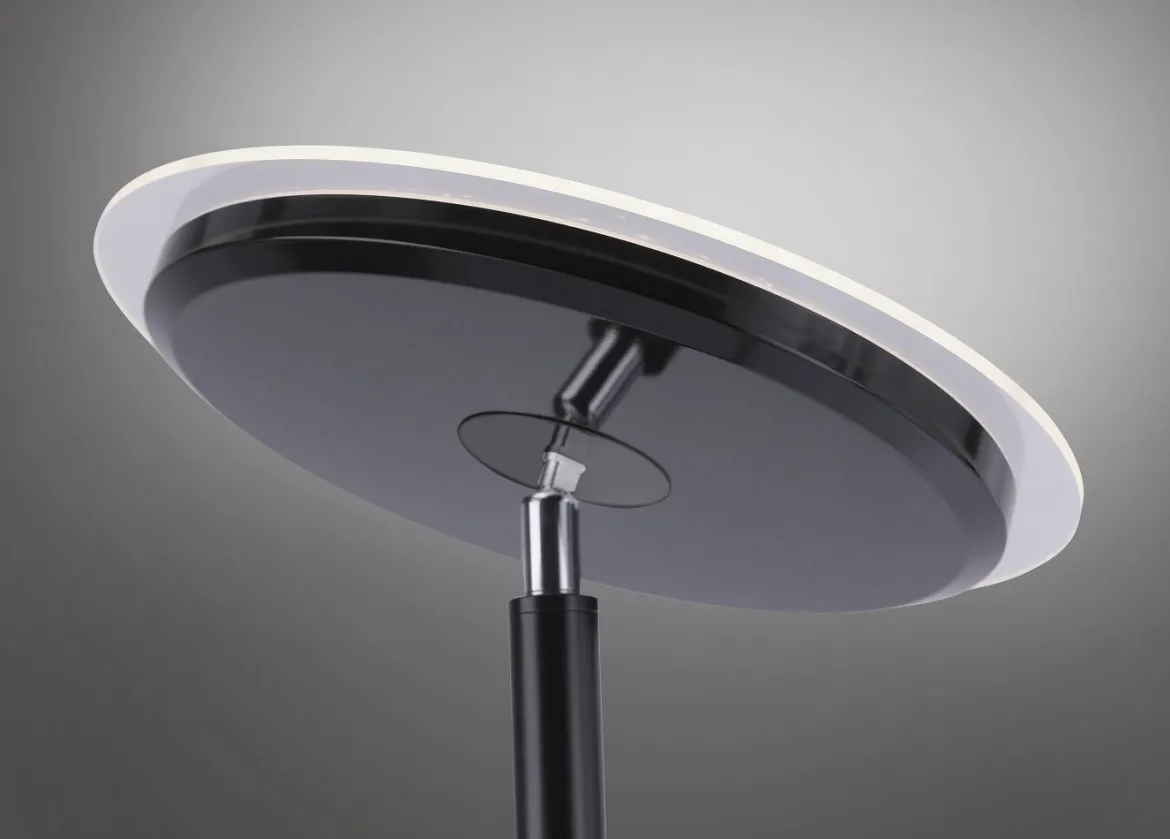 JUST LIGHT 11729-18 LED Stehleuchte Hans 3000K dimmbar Schwarz