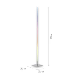 JUST LIGHT 11788-55 LED Stehleuchte Henry CCT RGB dimmbar Stahl