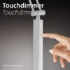 JUST LIGHT 14415-16 LED Tischleuchte FLORENTINA Touchdimmer weiss CCT Funktion