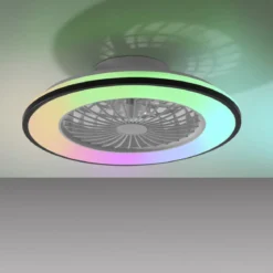 JUST LIGHT 14447-18 LENO Deckenleuchte & Ventilator CCT-Farbtemperatur