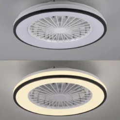 JUST LIGHT 14447-18 LENO Deckenleuchte & Ventilator CCT-Farbtemperatur