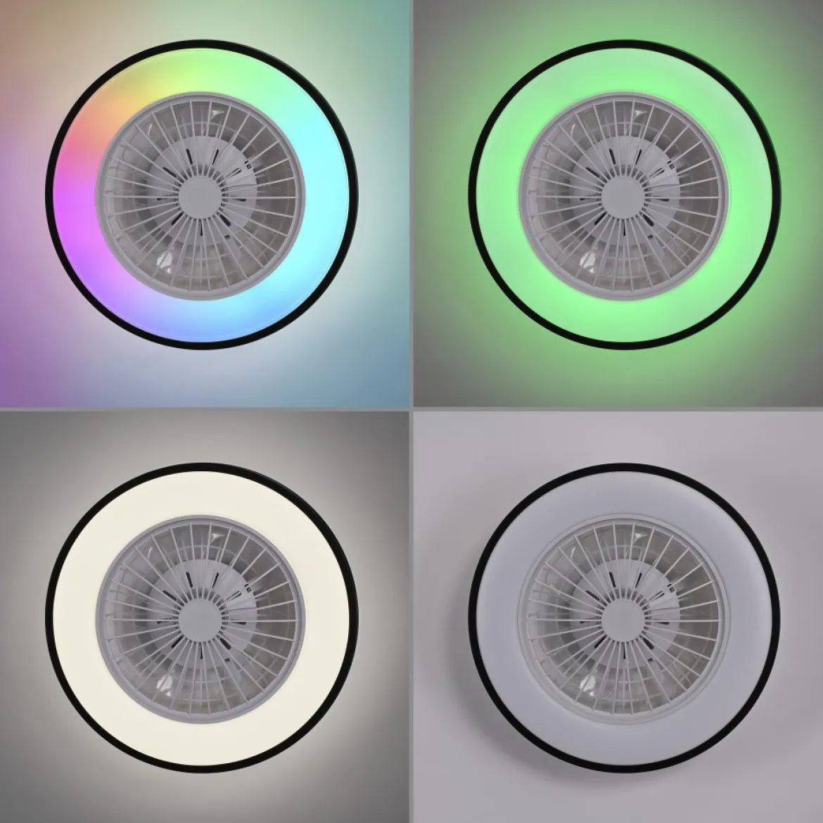 JUST LIGHT 14447-18 LENO Deckenleuchte & Ventilator CCT-Farbtemperatur