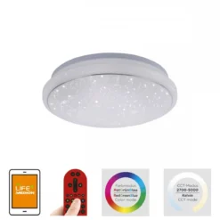 JUST LIGHT 14742-16 LOLAsmart-Jupi LED Deckenleuchte Sternenhimmel 35cm RGBW