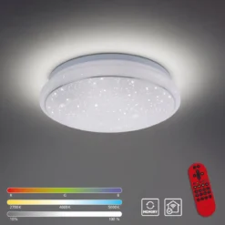 JUST LIGHT 14742-16 LOLAsmart-Jupi LED Deckenleuchte Sternenhimmel 35cm RGBW