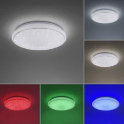 JUST LIGHT 14743-16 LOLAsmart LED Deckenleuchte Sternenhimmel rund 44cm RGBW