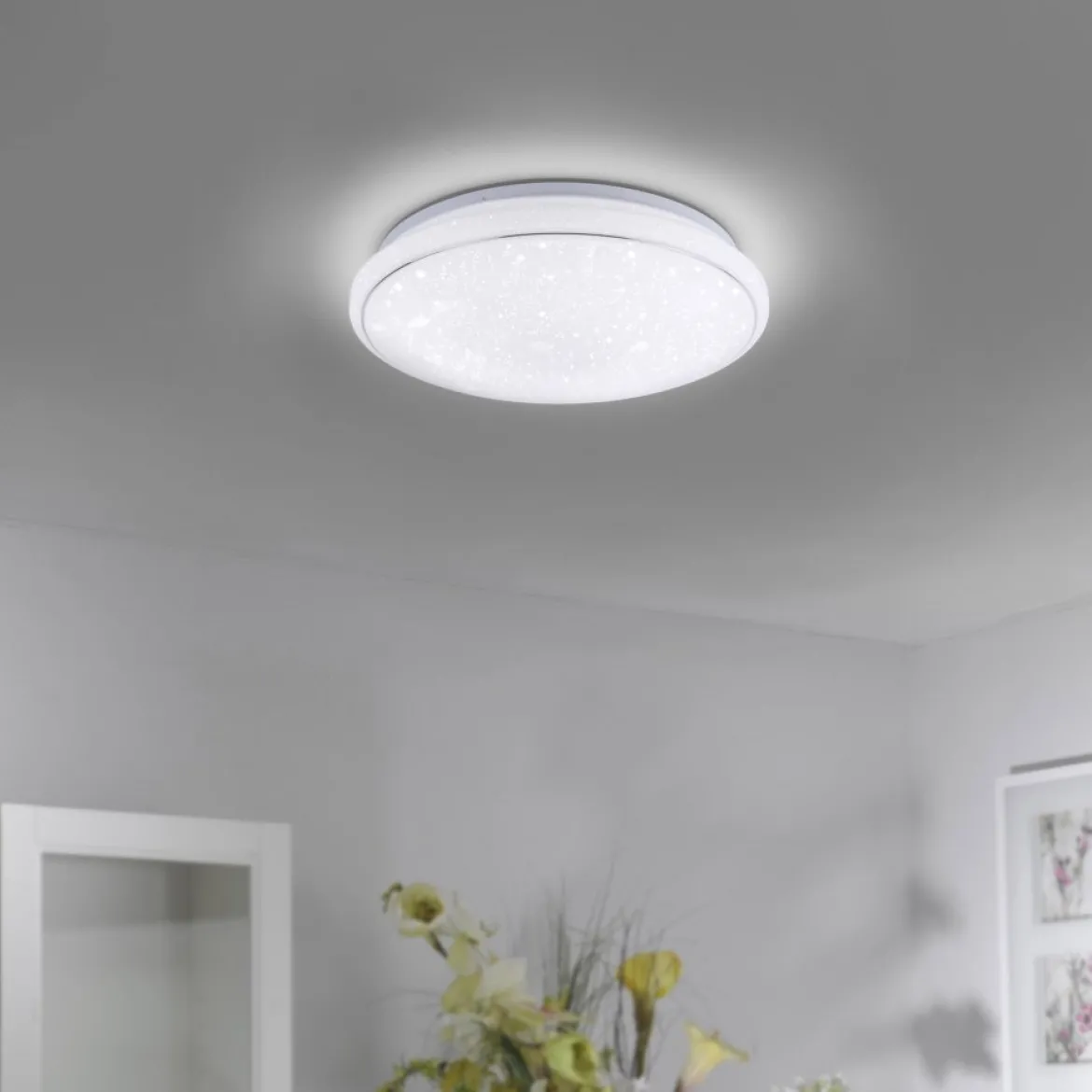 JUST LIGHT 14743-16 LOLAsmart LED Deckenleuchte Sternenhimmel rund 44cm RGBW