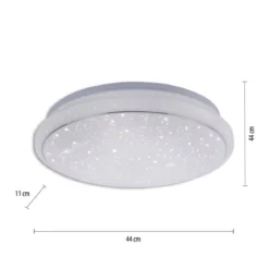 JUST LIGHT 14743-16 LOLAsmart LED Deckenleuchte Sternenhimmel rund 44cm RGBW