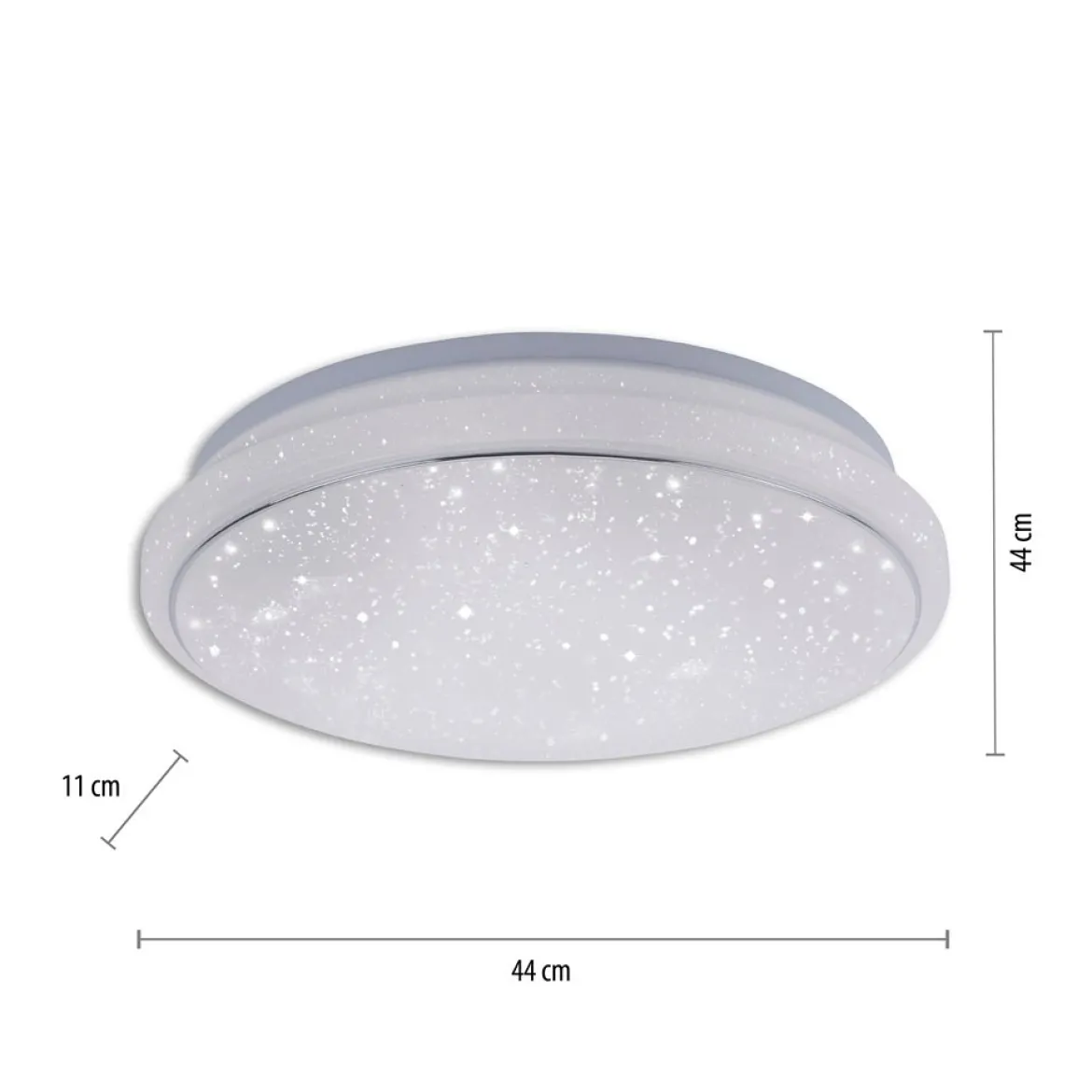 JUST LIGHT 14743-16 LOLAsmart LED Deckenleuchte Sternenhimmel rund 44cm RGBW