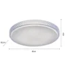 JUST LIGHT 14745-00 LOLAsmart LED Deckenleuchte Sternenhimmel rund 60cm RGBW