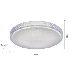 JUST LIGHT 14745-00 LOLAsmart LED Deckenleuchte Sternenhimmel rund 60cm RGBW
