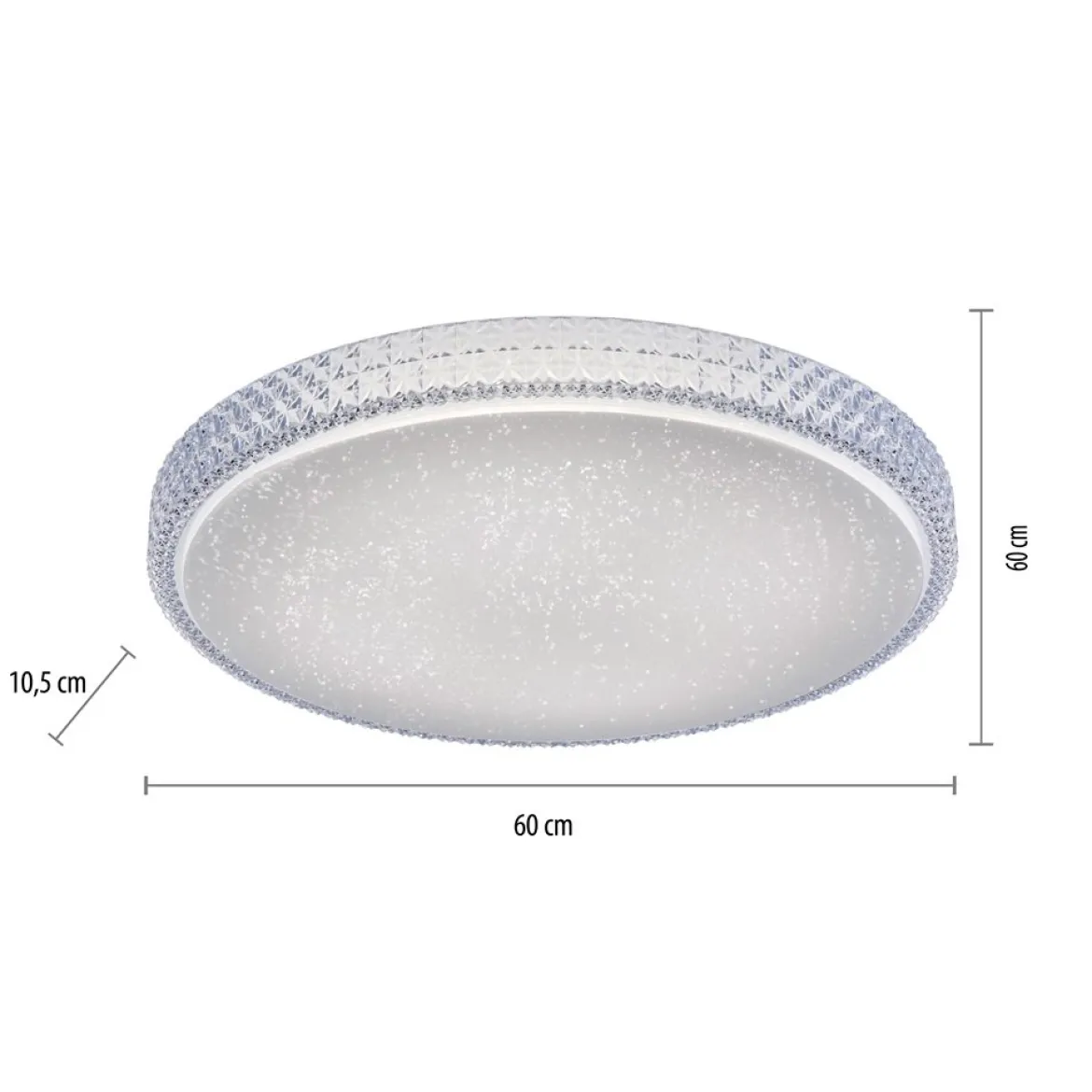JUST LIGHT 14745-00 LOLAsmart LED Deckenleuchte Sternenhimmel rund 60cm RGBW