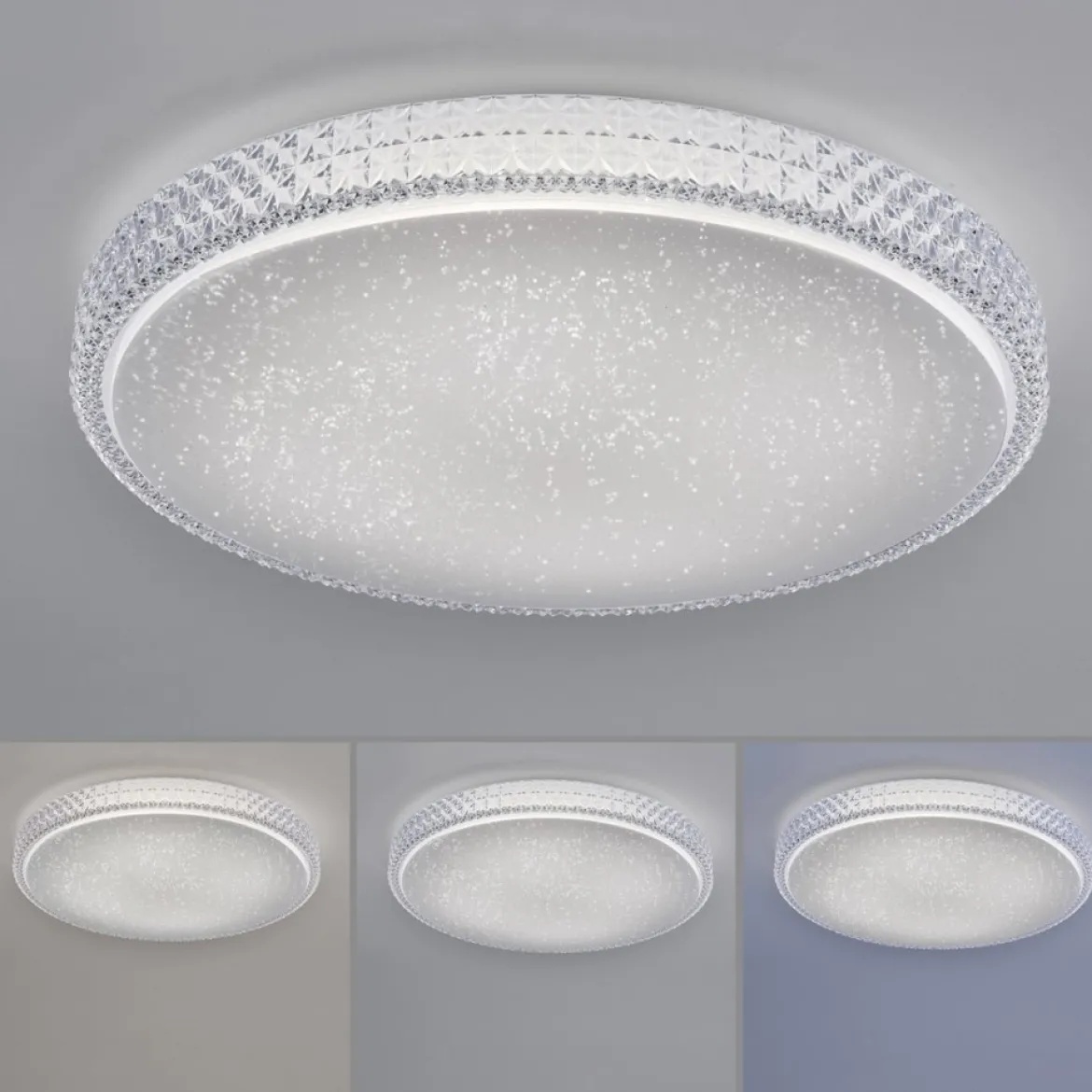 JUST LIGHT 14745-00 LOLAsmart LED Deckenleuchte Sternenhimmel rund 60cm RGBW