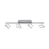 JUST LIGHT 12084-55 LOLAsmart LED Deckenleuchte Sabi 4-flammig Smart Home RGB CCT stahlfarben