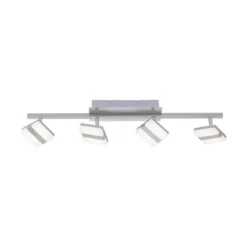 JUST LIGHT 12084-55 LOLAsmart LED Deckenleuchte Sabi 4-flammig Smart Home RGB CCT stahlfarben