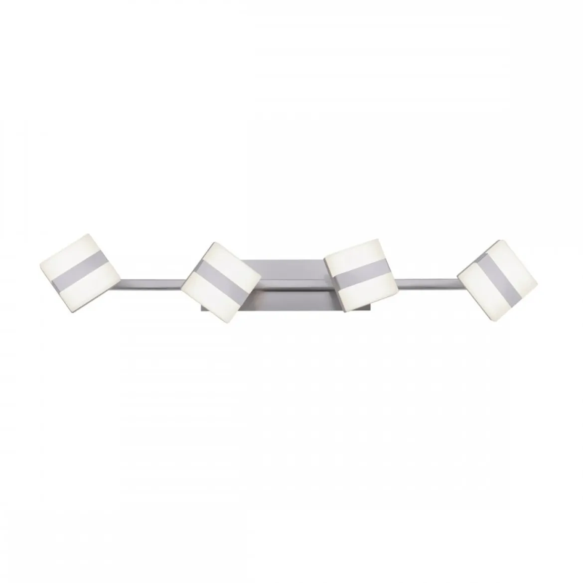 JUST LIGHT 12084-55 LOLAsmart LED Deckenleuchte Sabi 4-flammig Smart Home RGB CCT stahlfarben