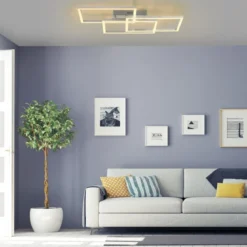 JUST LIGHT 16431-55 LOLAsmart MAXI LED Deckenleuchte stahlfarben RGBW