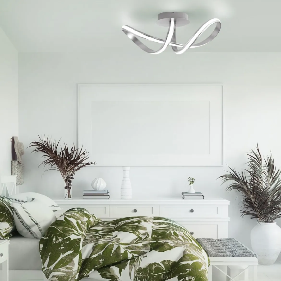 JUST LIGHT 18431-55 LOLAsmart MELINDA LED Deckenleuchte stahlfarben RGBW