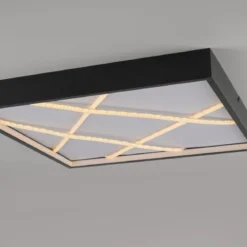 JUST LIGHT 14093-18 MIKADO Deckenlampe eckig schwarz 3000K