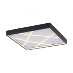 JUST LIGHT 14093-18 MIKADO Deckenlampe eckig schwarz 3000K