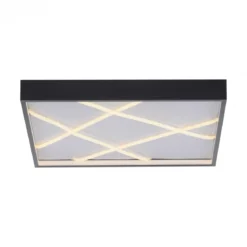 JUST LIGHT 14093-18 MIKADO Deckenlampe eckig schwarz 3000K