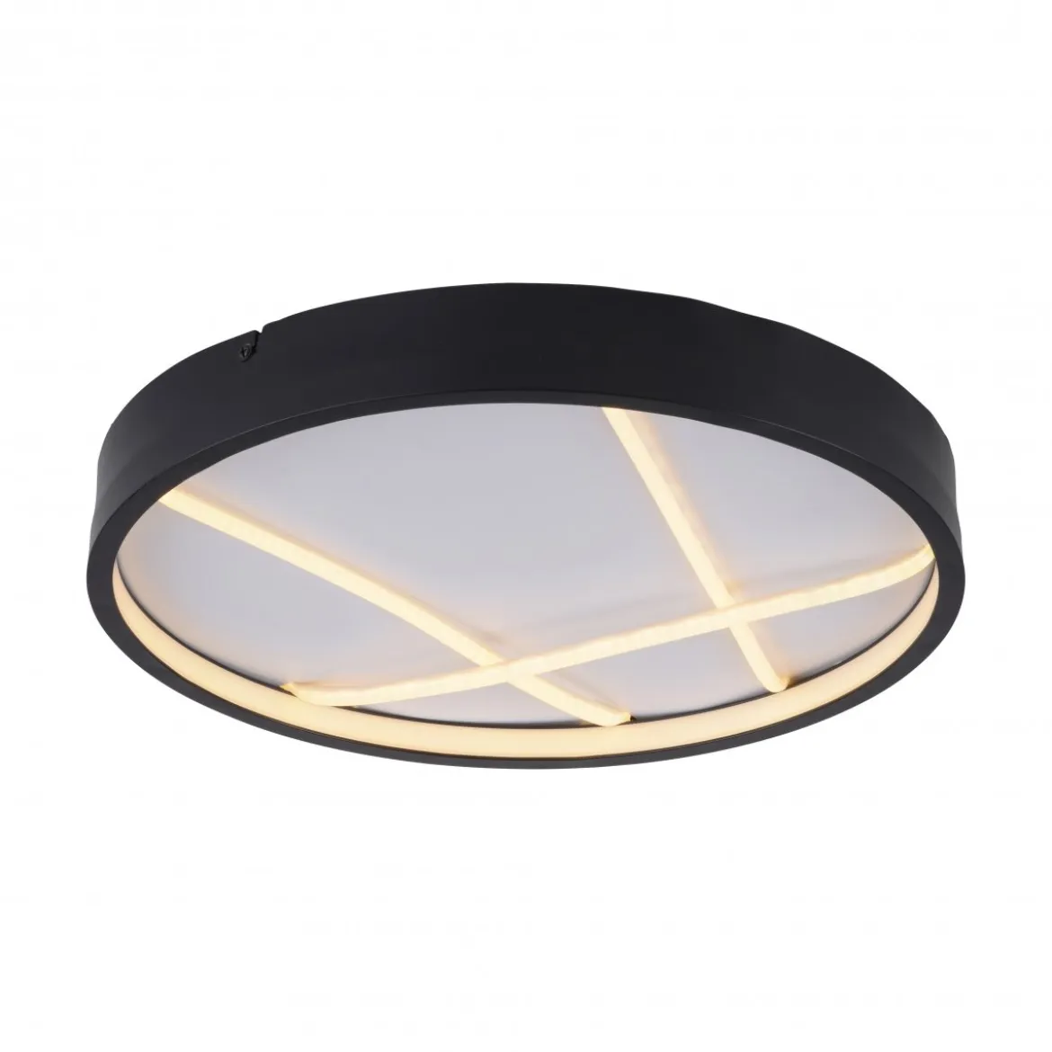 JUST LIGHT 14091-18 MIKADO Deckenleuchte rund schwarz 3000K