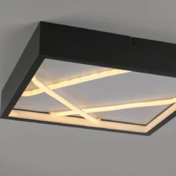 JUST LIGHT 14092-18 MIKADO Deckenleuchte eckig schwarz 3000K