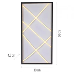 JUST LIGHT 14094-18 MIKADO Deckenleuchte rechteckig schwarz 3000K