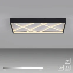 JUST LIGHT 14094-18 MIKADO Deckenleuchte rechteckig schwarz 3000K