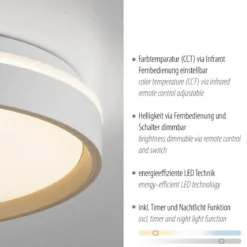 JUST LIGHT 14277-39 MIO Deckenleuchte sand 38.5 cm