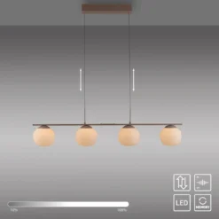 JUST LIGHT 15179-39 NAMI Pendelleuchte 4-flammig sandfarben