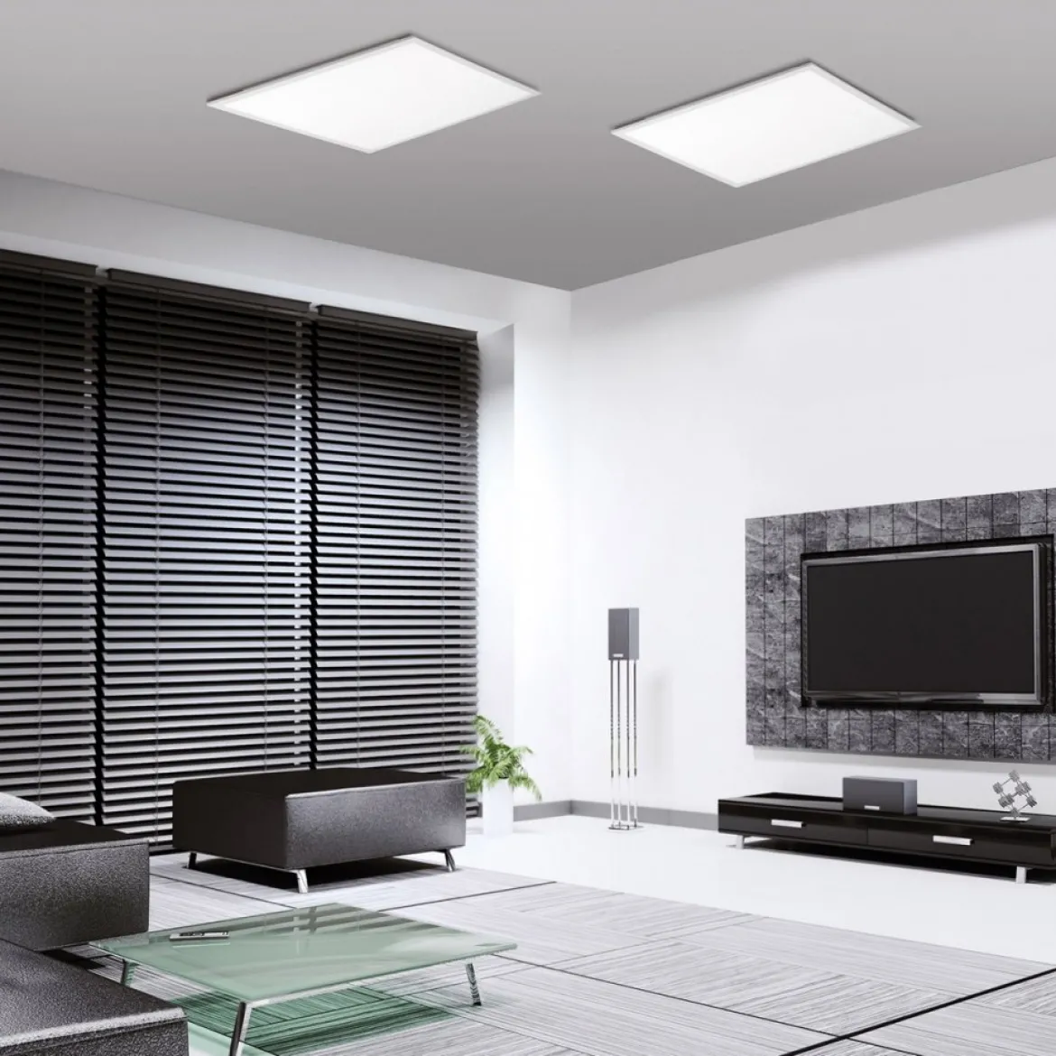 JUST LIGHT 14531-16 Panel FLAT LED Deckenleuchte quadratisch weiß 45x45cm CCT