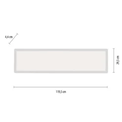 JUST LIGHT 14533-16 Panel FLATLED Deckenleuchte rechteckig weiß 120x30cm CCT