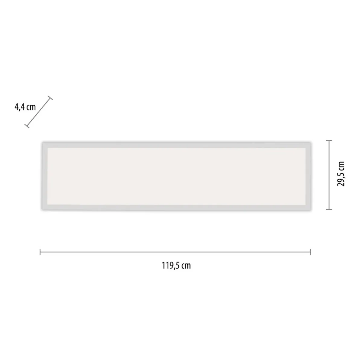 JUST LIGHT 14533-16 Panel FLATLED Deckenleuchte rechteckig weiß 120x30cm CCT