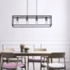 JUST LIGHT 15854-18 Pendelleuchte  FABIO 4-flammig schwarz