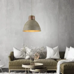 JUST LIGHT 11985-39 Pendelleuchte Samia E27 Beige Mangoholz