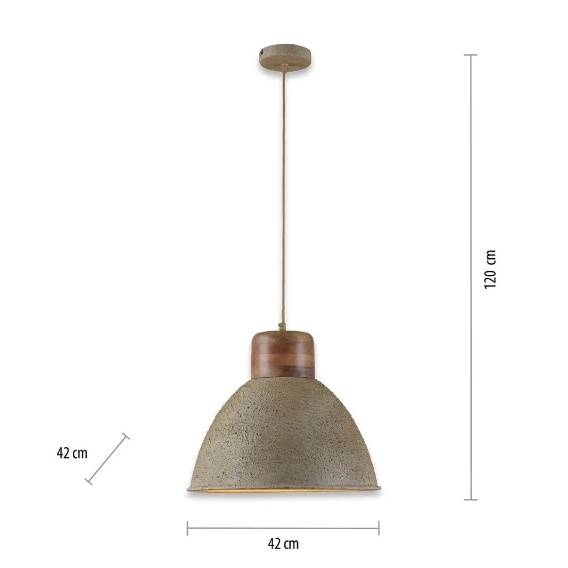 JUST LIGHT 11985-39 Pendelleuchte Samia E27 Beige Mangoholz