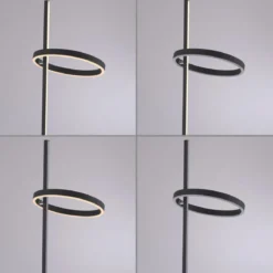 JUST LIGHT 15397-18 RITUS Stehleuchte schwarz per Touchdimmer