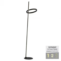 JUST LIGHT 15397-18 RITUS Stehleuchte schwarz per Touchdimmer