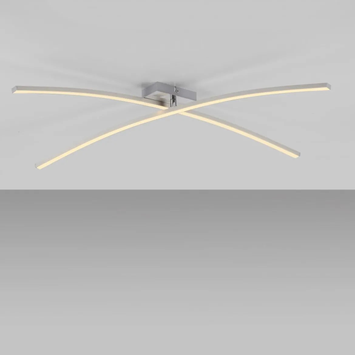 JUST LIGHT 14726-55 SIMON Deckenleuchte silber Leuchtenarm drehbar