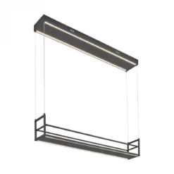 JUST LIGHT 15248-18 SONTURA Pendelleuchte schwarz mit Ablagefläche