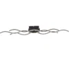 JUST LIGHT 15166-18 WAVE LED Deckenleuchte schwarz Wellenform 3000K 98cm
