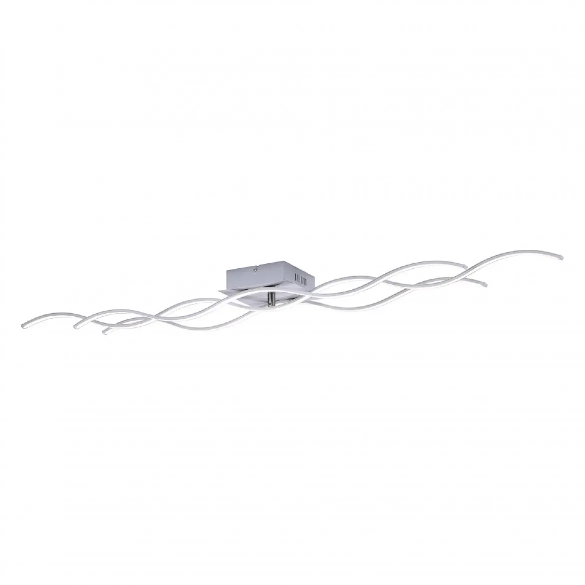 JUST LIGHT 15167-55 WAVE LED Deckenleuchte stahlfarben Wellenform 3000K 140cm