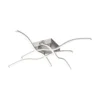 JUST LIGHT 15132-55 WAVE LED Deckenleuchte silberfarben 3000K